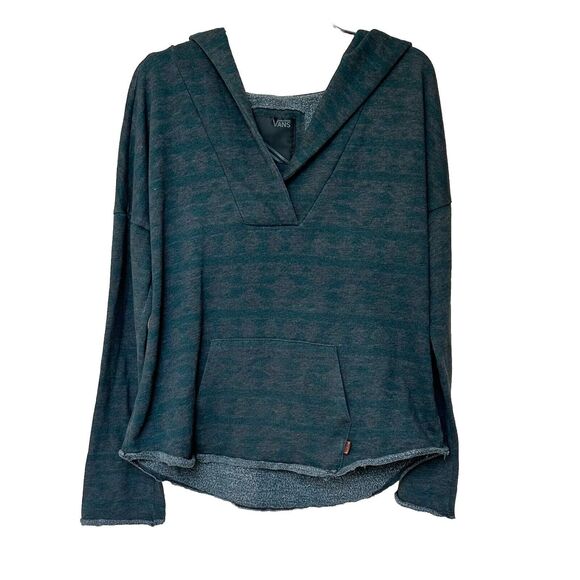 Vans Hoodie Youth Unisex XL Pullover Cross Over V Neck Long Sleeve Fair Isle - Picture 1 of 10